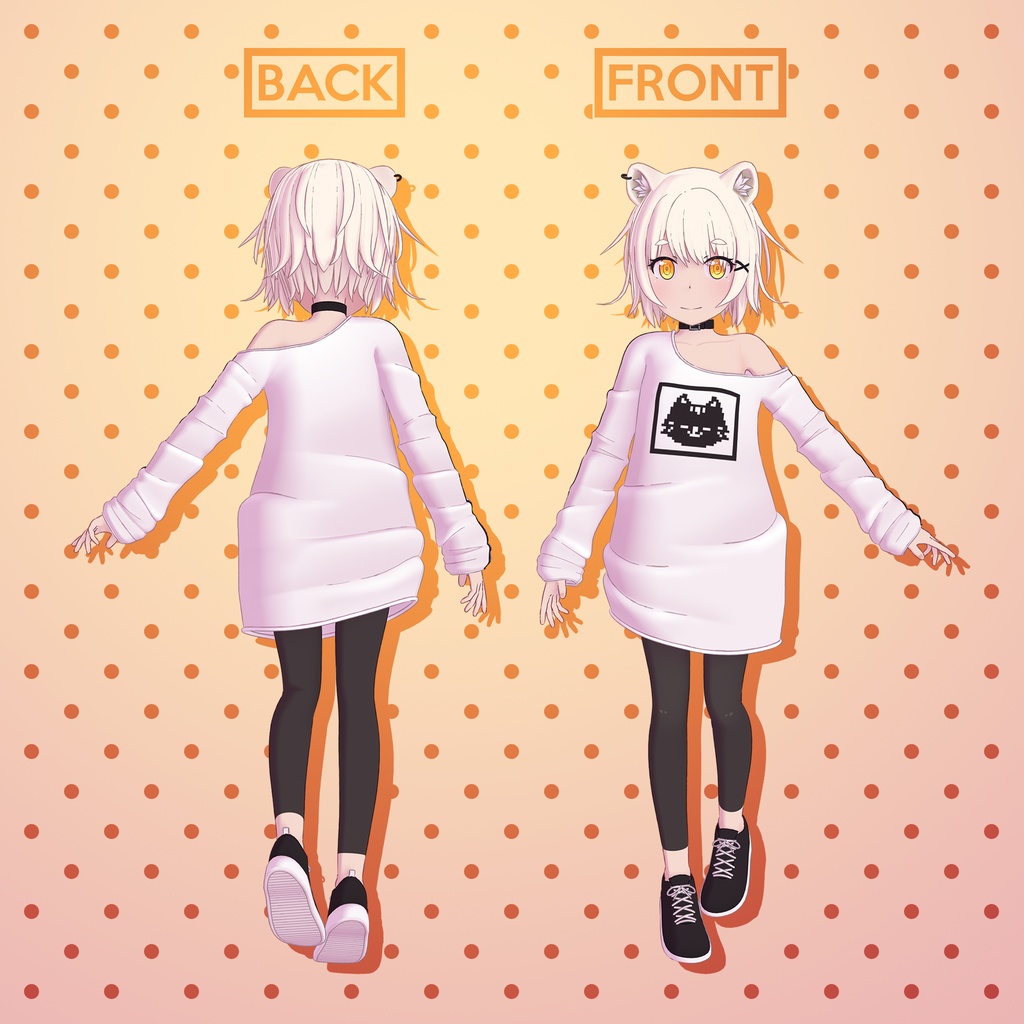 オリジナル3Dモデル「りお」 | Original 3D Model "Rio"