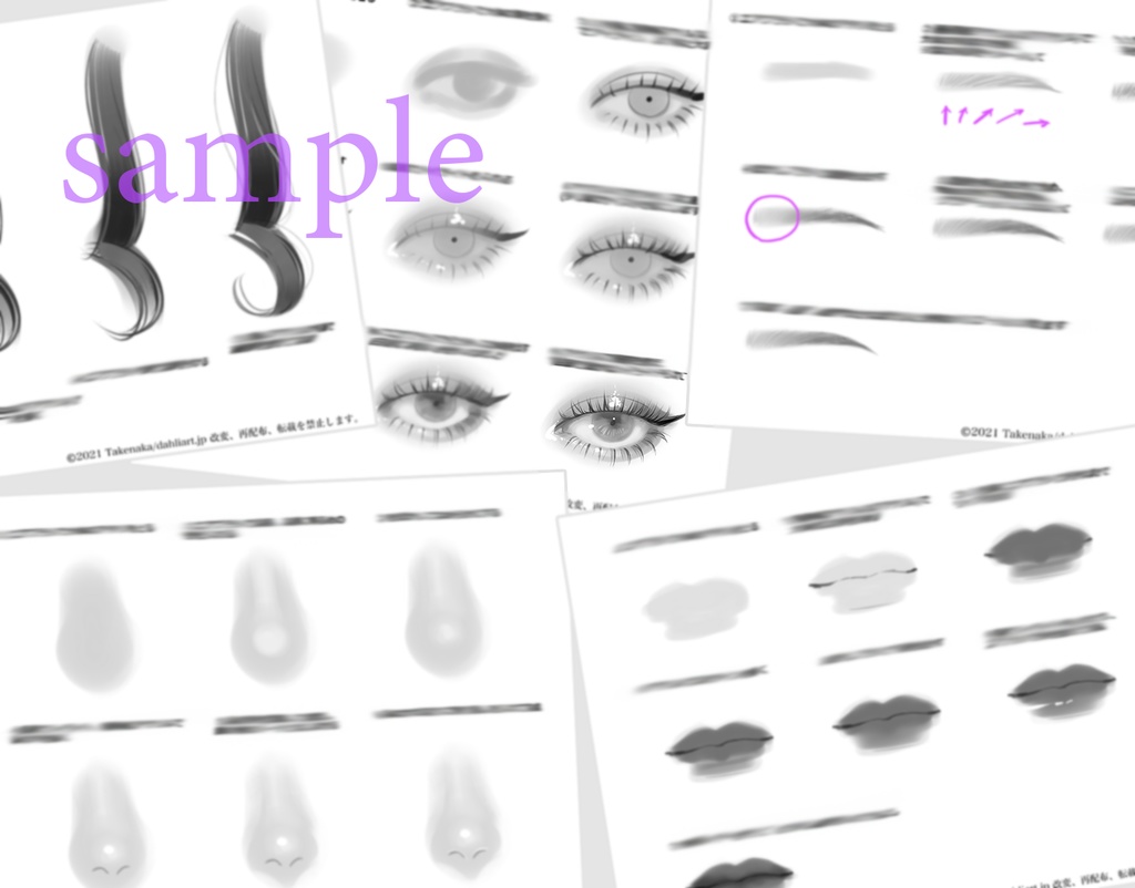 dahliart SAI brush settings and tutorials