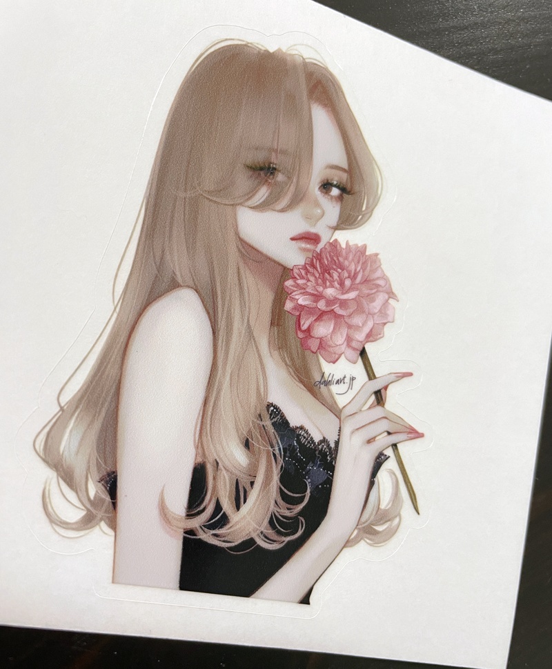 「dahlia2」クリアステッカー