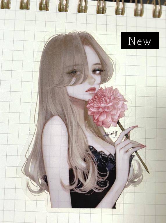 「dahlia2」クリアステッカー