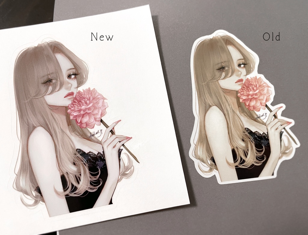 「dahlia2」クリアステッカー