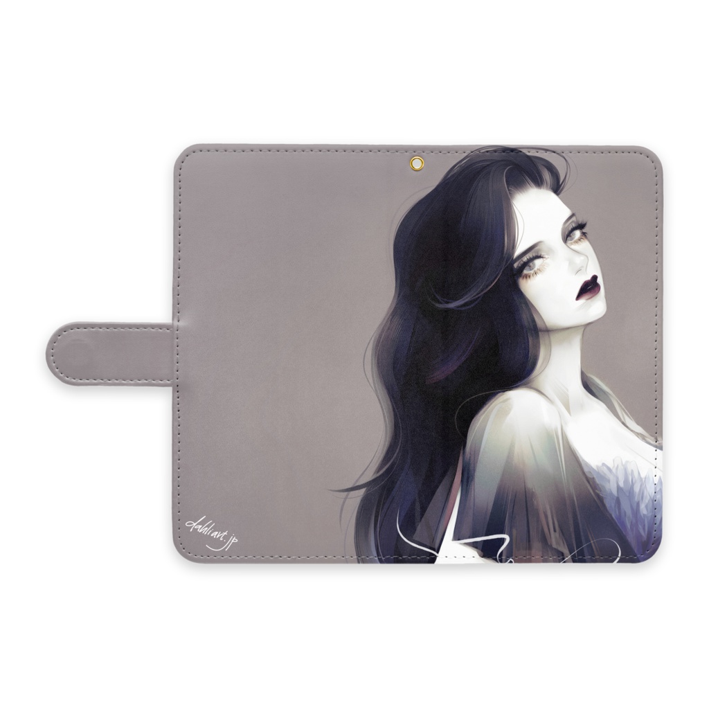 「D」 手帳型Androidケース