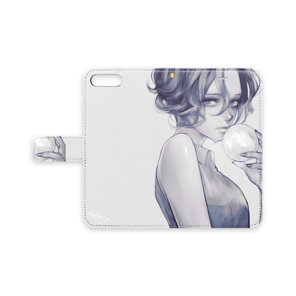 「ice」 手帳型 iPhoneケース