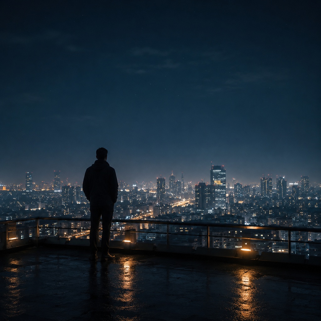 Above the Sleeping City - Night / Urban