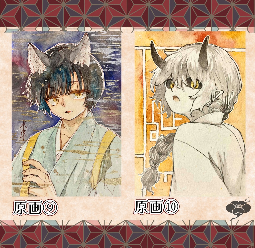 はがきサイズ原画【フレームレス】