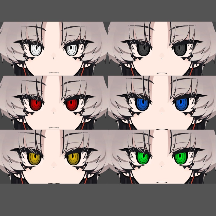 【SIUSIU対応】シンプルグルグル目 アイテクスチャセット