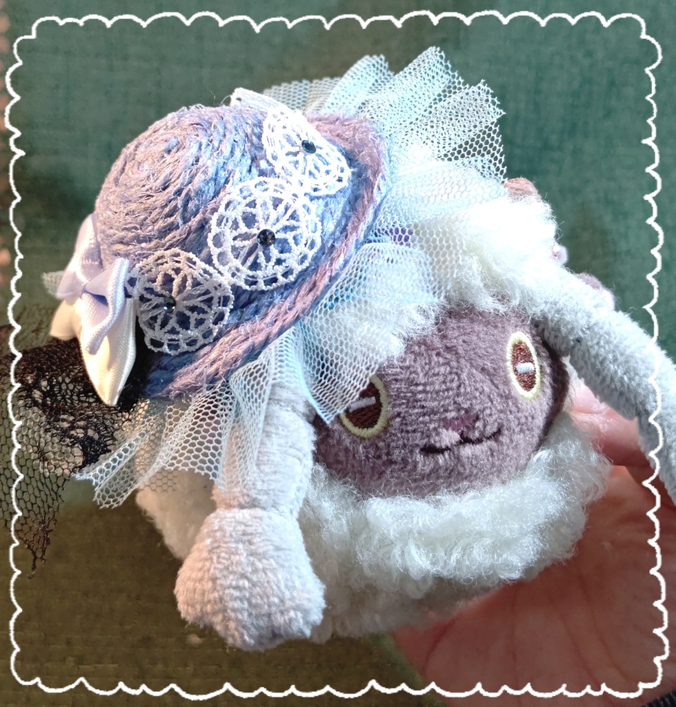 【受注生産品】ストローハット風ミニチュア帽子