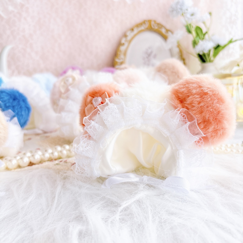 くま耳フード|10~14cmぬい用