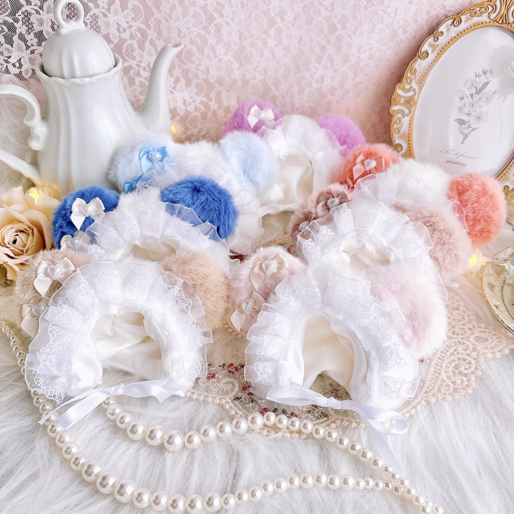 くま耳フード|10~14cmぬい用