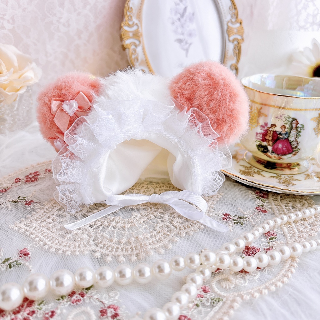 くま耳フード|10~14cmぬい用