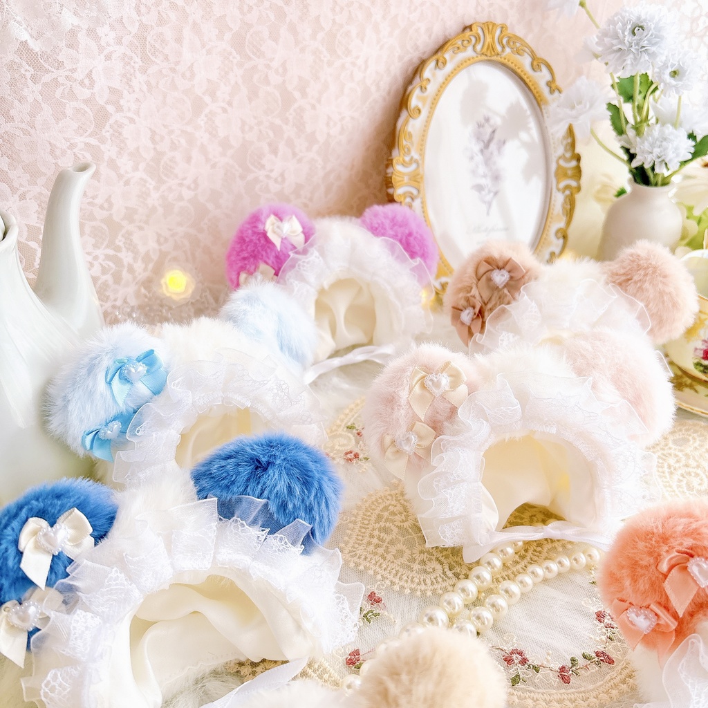 くま耳フード|10~14cmぬい用