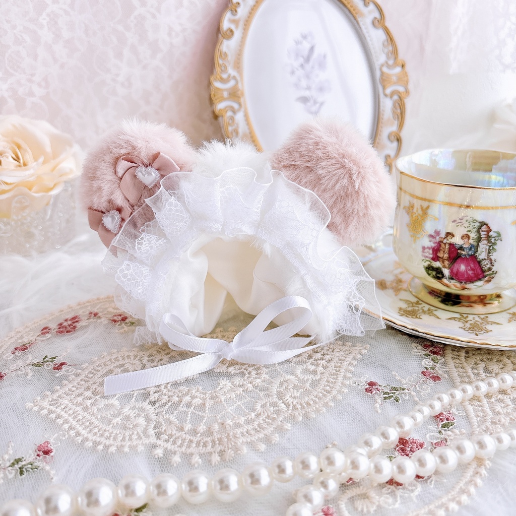 くま耳フード|10~14cmぬい用