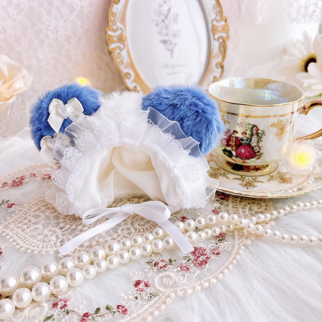 くま耳フード|10~14cmぬい用