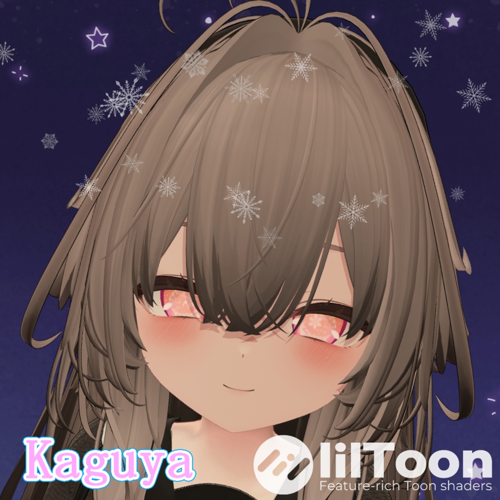 【35アバター対応】星雪の導-EstrelaNeve- ”EyeTexture"【6patern+SnowFallAnimation♪】