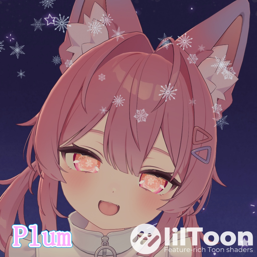 【27アバター対応】星雪の導-EstrelaNeve- ”EyeTexture"【6patern+SnowFallAnimation♪】