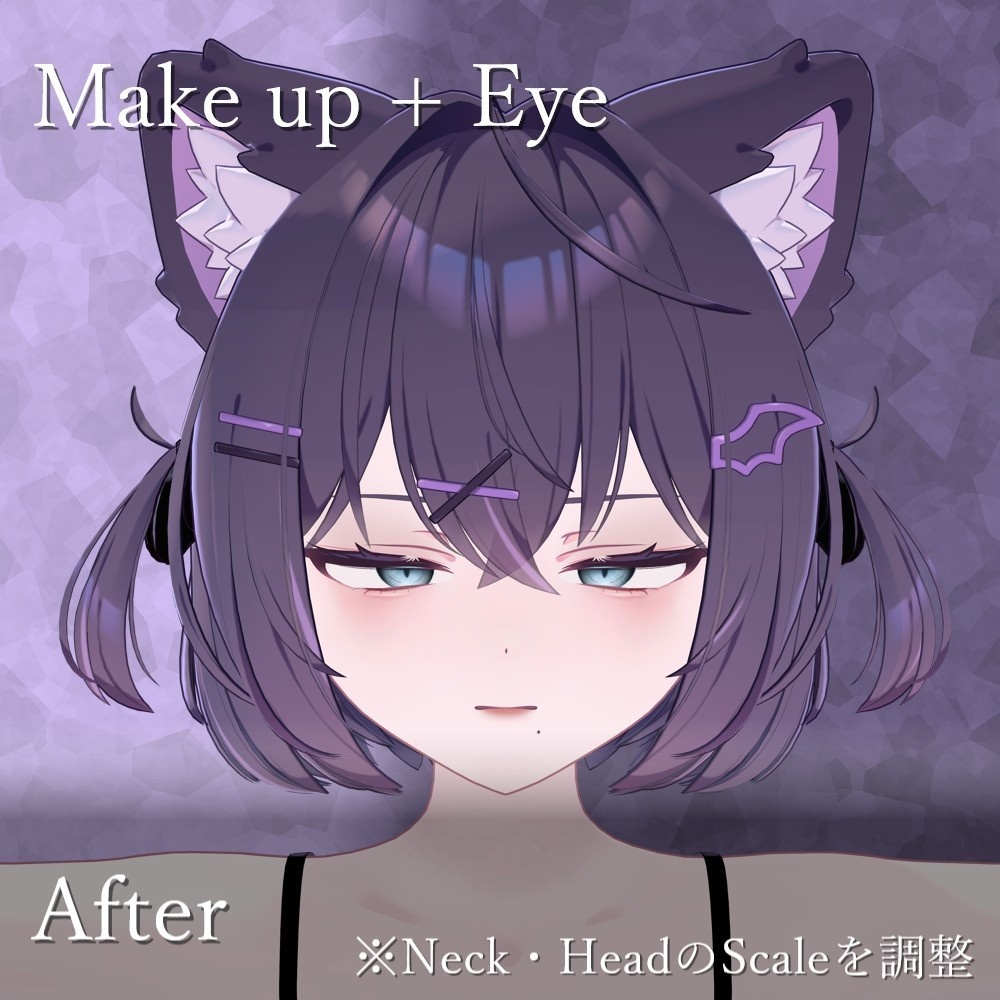 アンニュイ風 Chocolat専用 eye + Make up+ Face Blendshape