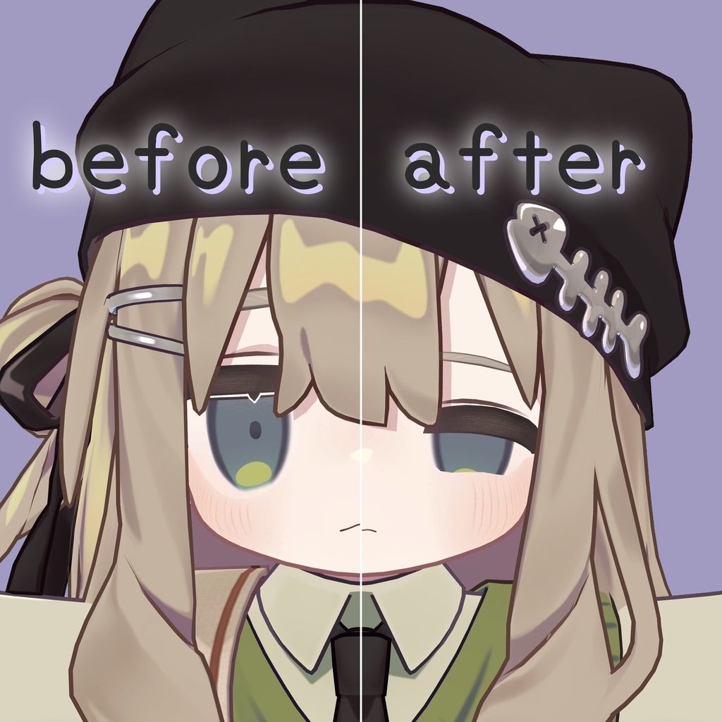 ゆったりキプ Face BlendShape&Face Animation + Make up&Eye