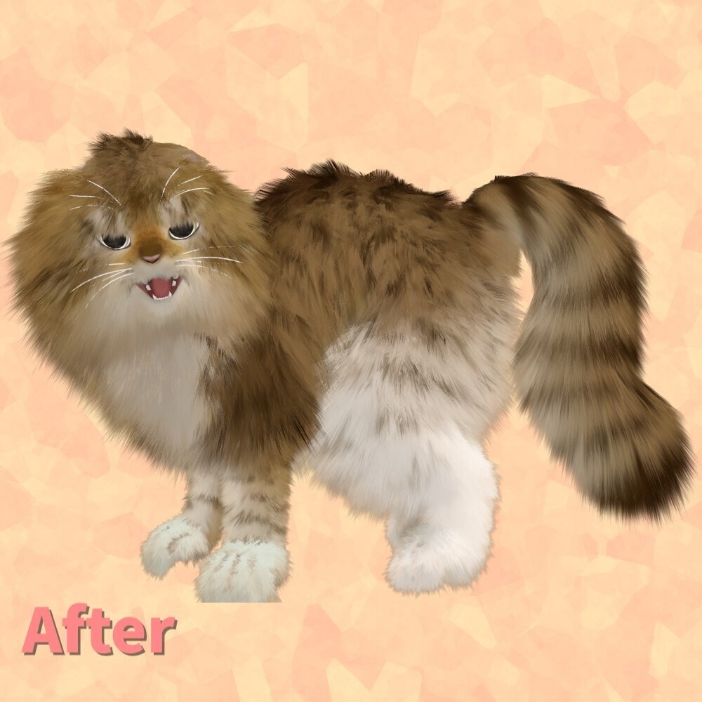 【にゃにゃまる専用】長毛種にするやつ