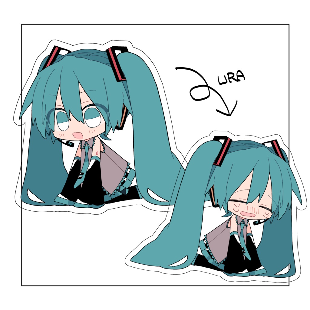 ですくとっぷみくちゃん両面アクスタ