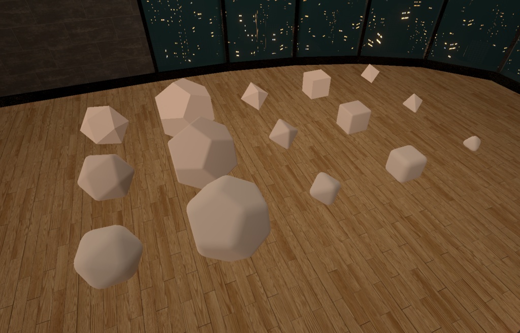 【CCO】何かと使える正N面体FBX / Regular Polyhedron FBX