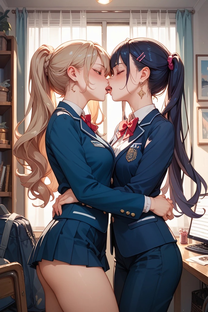 女の子同士のキス