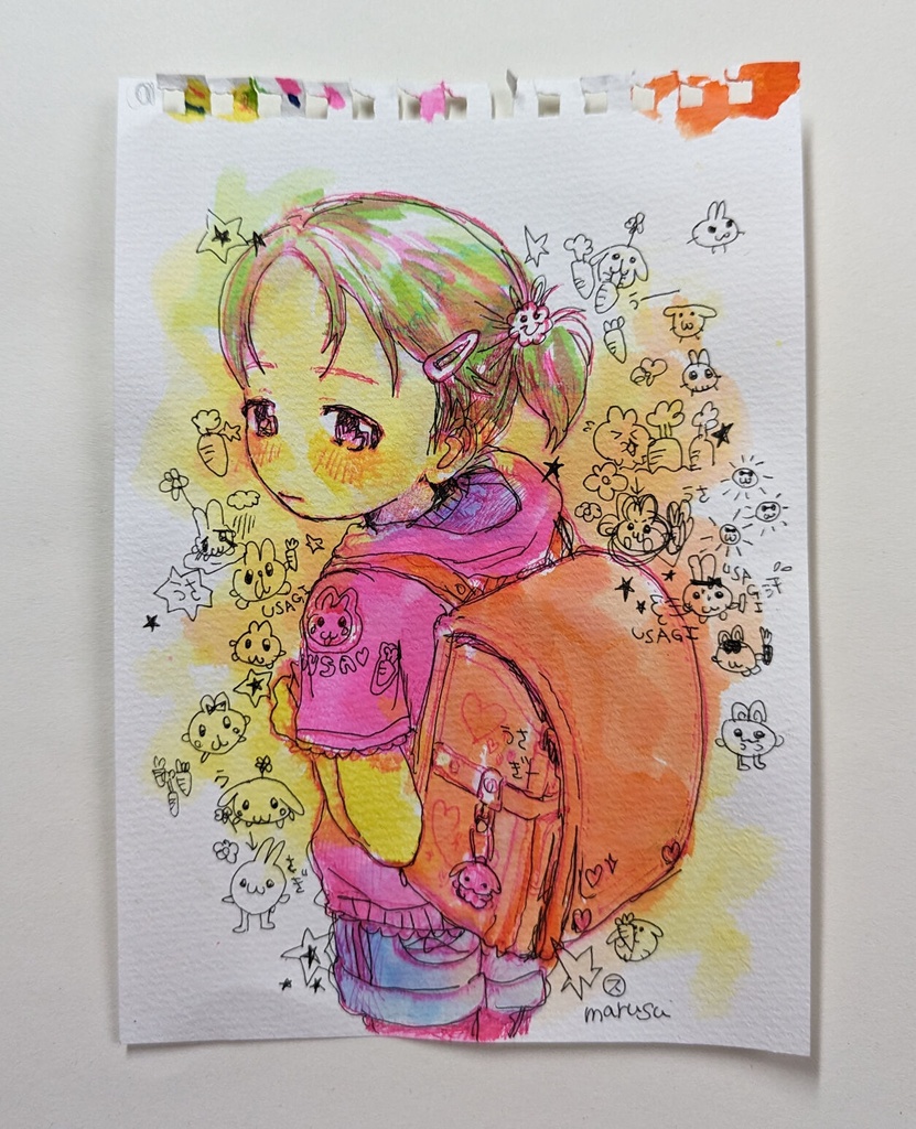 ドローイング「飛蚊症」