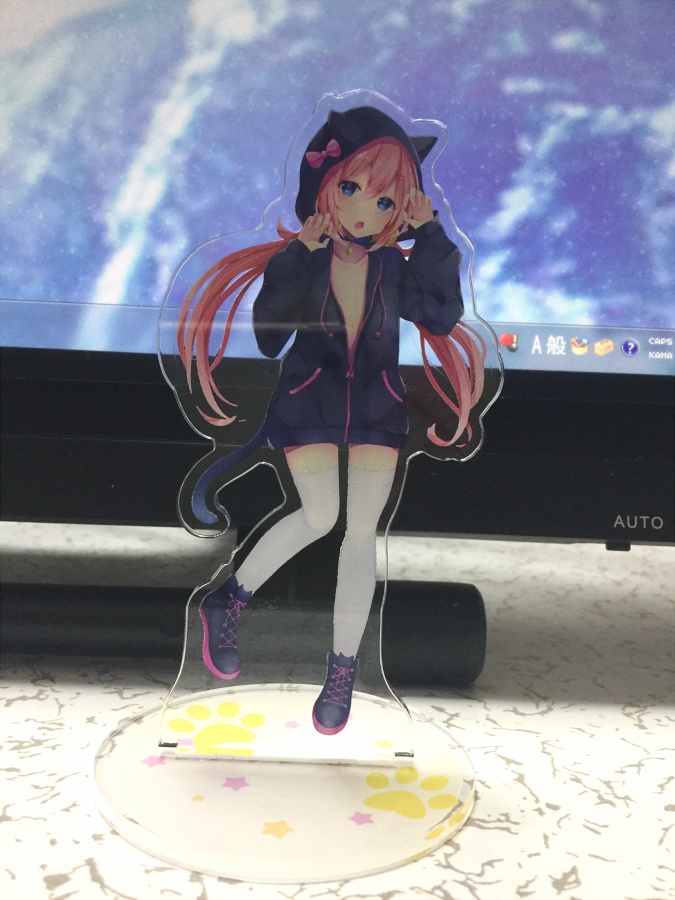 猫耳フードまといちゃんくんアクリルスタンド