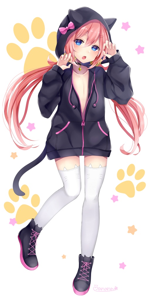 猫耳フードまといちゃんくんアクリルスタンド