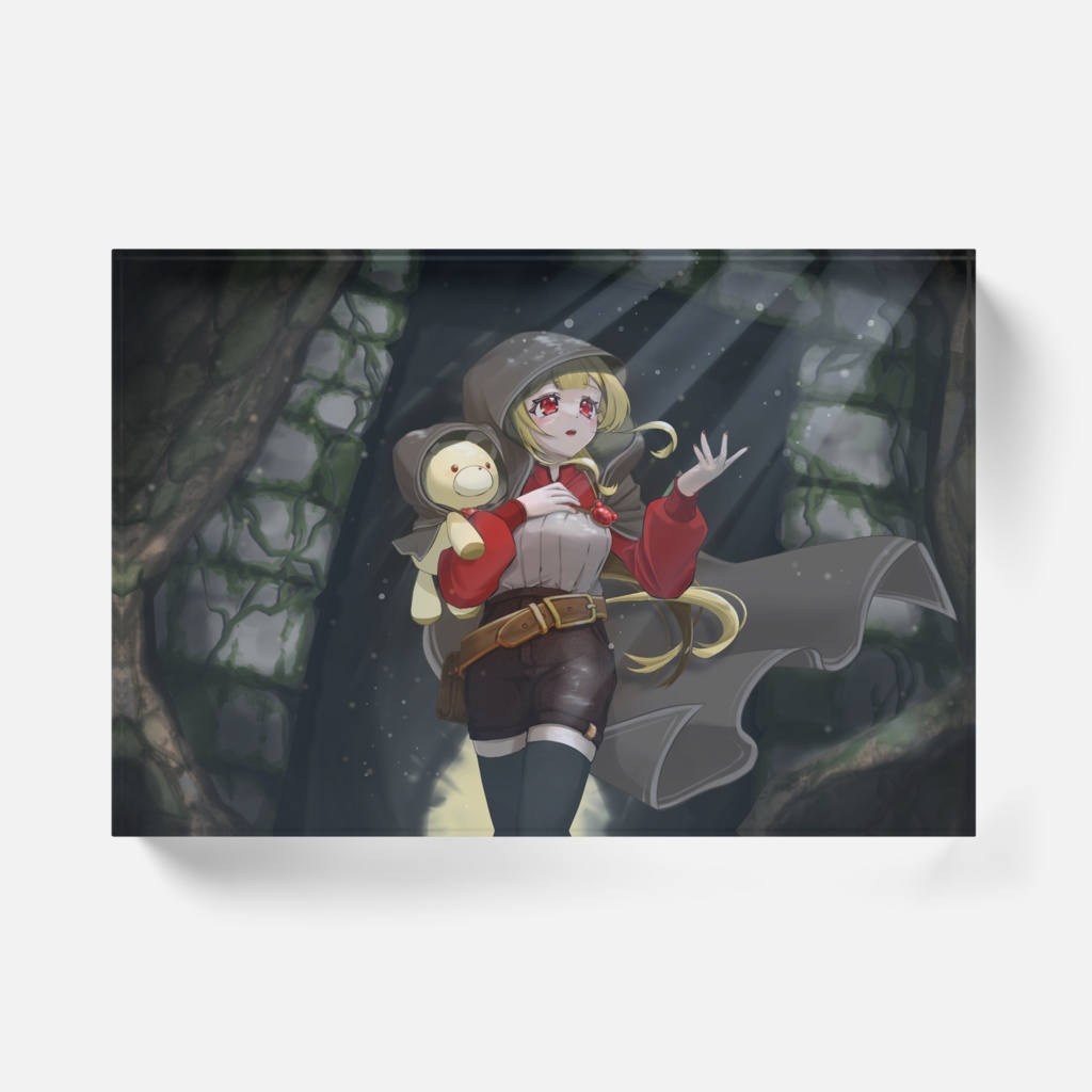 【アクリルブロック】忘れじの言の葉ーフードあり