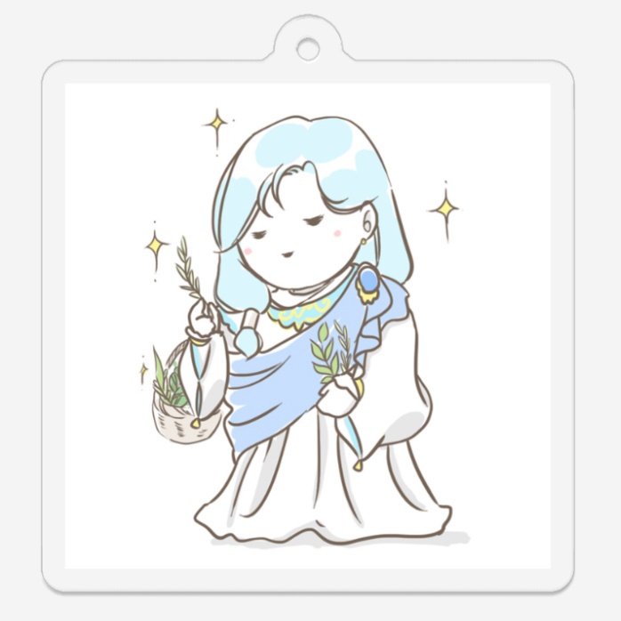 ふくよかリュミエール様ハーブ摘みアクキー