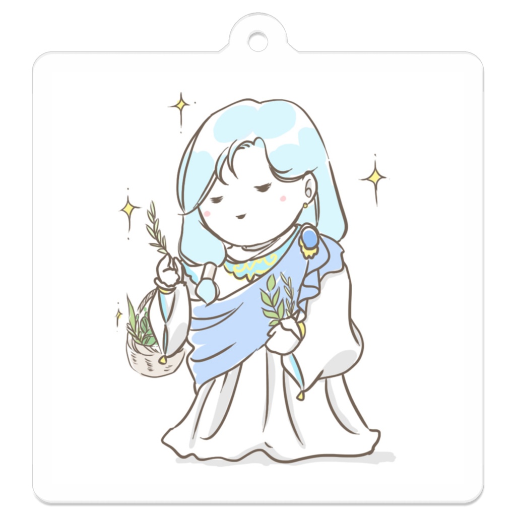 ふくよかリュミエール様ハーブ摘みアクキー
