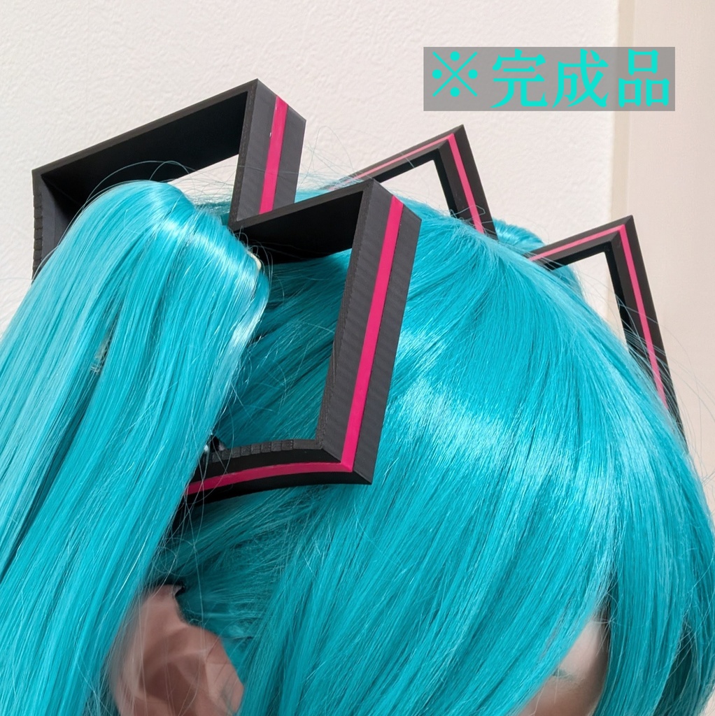 初音ミクV6髪飾り/ コスプレ用