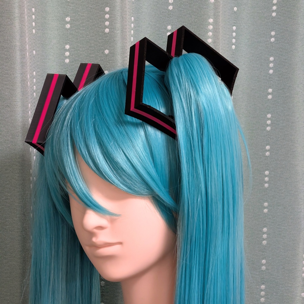 初音ミクV6髪飾り/ コスプレ用