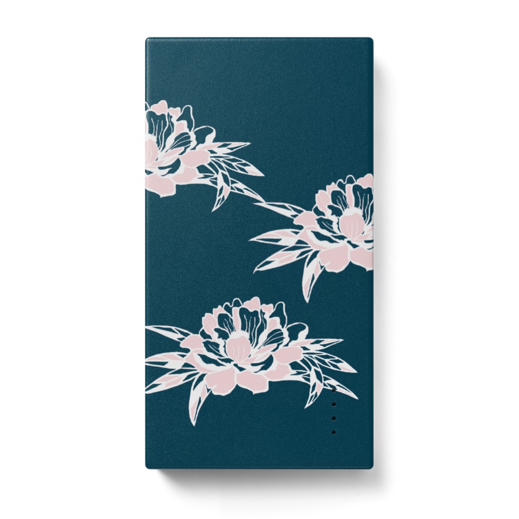 芍薬のモバイルバッテリー