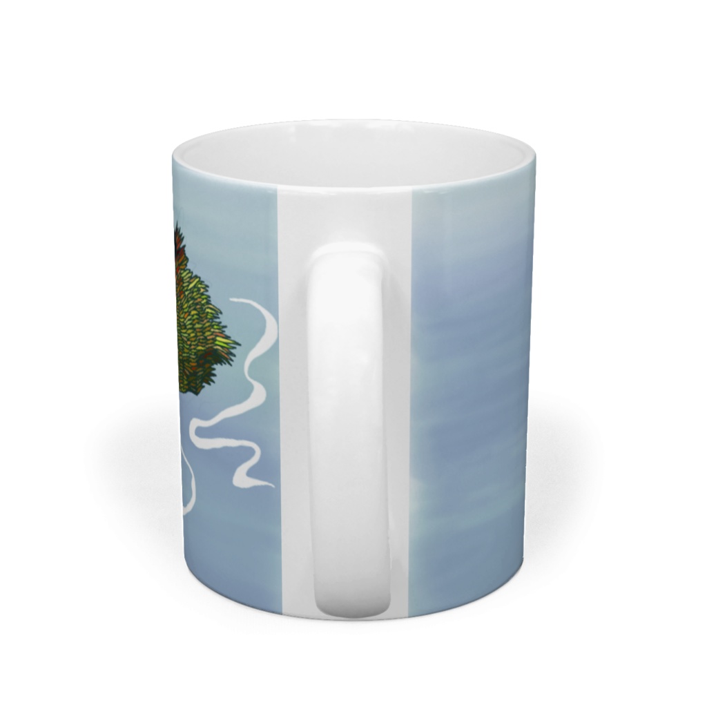 ハジロカイツブリのマグカップ