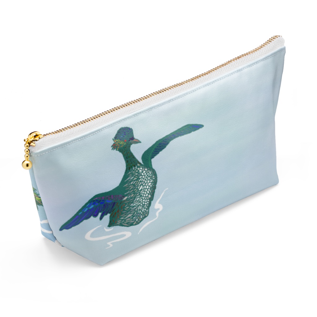 ハジロカイツブリのポーチ