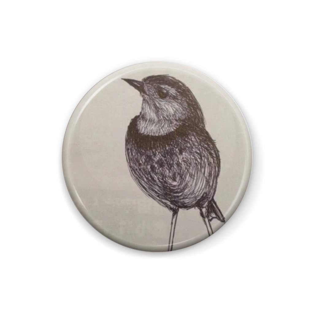 コマドリ缶バッジ