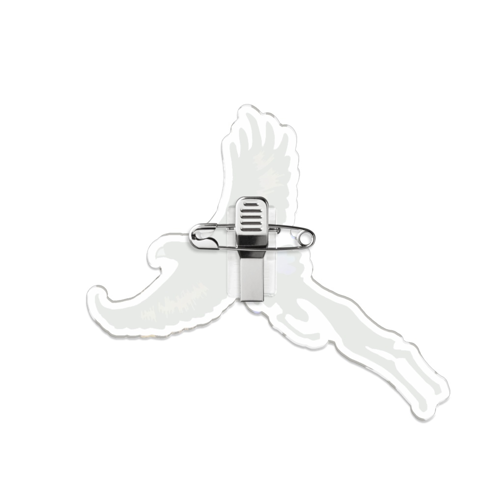 イヌワシのアクリルバッジ