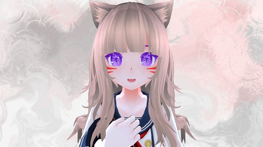 瞳用テクスチャ素材 Blossom eyes + Red Face Paint