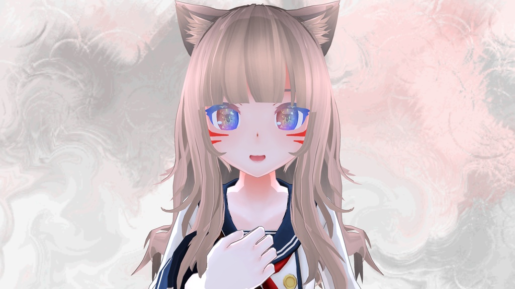 瞳用テクスチャ素材 Blossom eyes + Red Face Paint