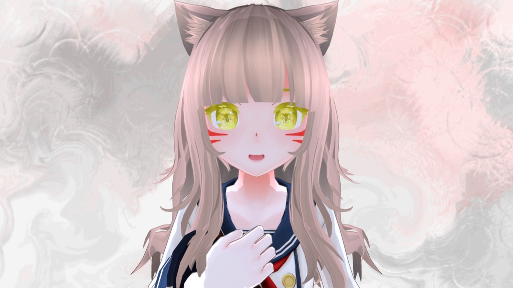 瞳用テクスチャ素材 Blossom eyes + Red Face Paint