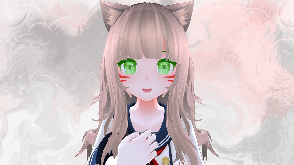 瞳用テクスチャ素材 Blossom eyes + Red Face Paint