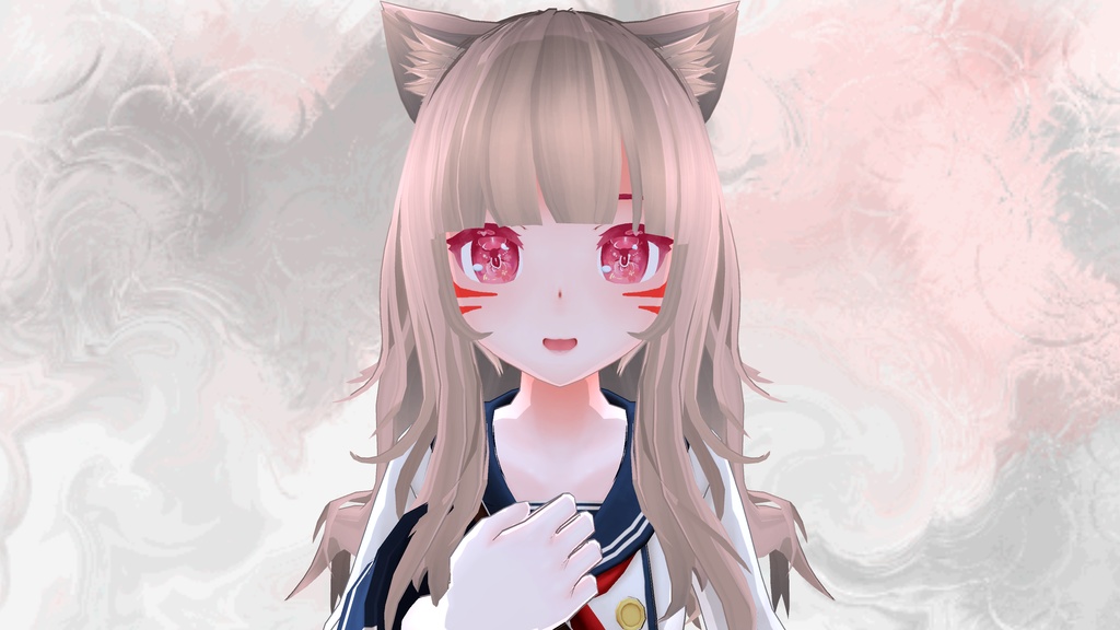 瞳用テクスチャ素材 Blossom eyes + Red Face Paint