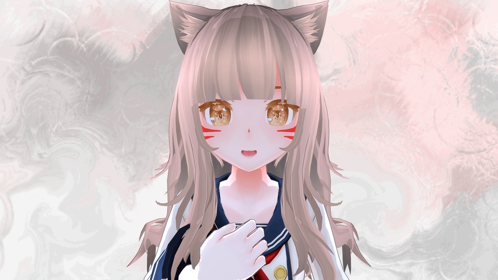 瞳用テクスチャ素材 Blossom eyes + Red Face Paint