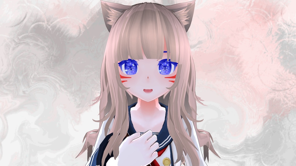 瞳用テクスチャ素材 Blossom eyes + Red Face Paint