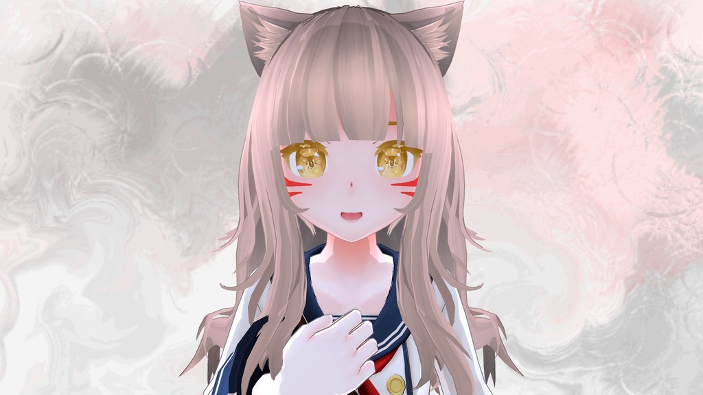 瞳用テクスチャ素材 Blossom eyes + Red Face Paint