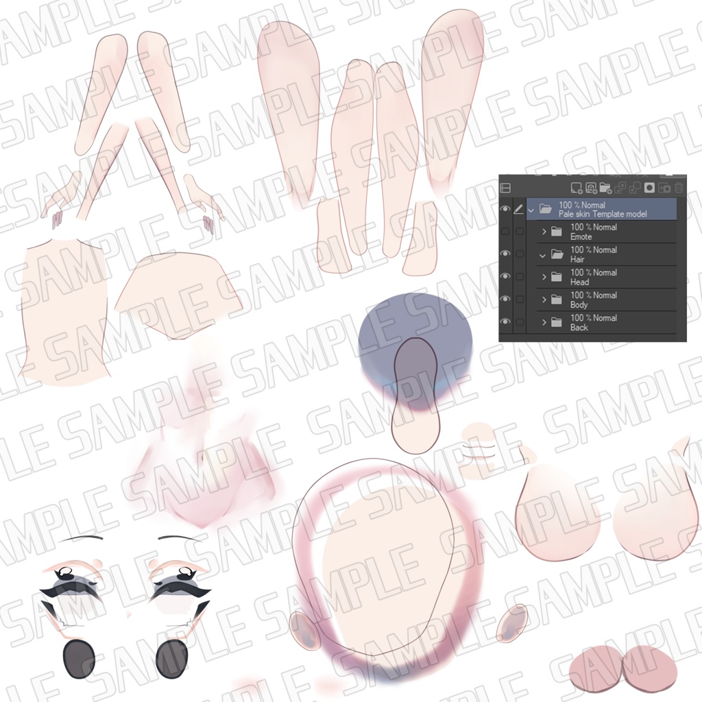 VTuber base template model