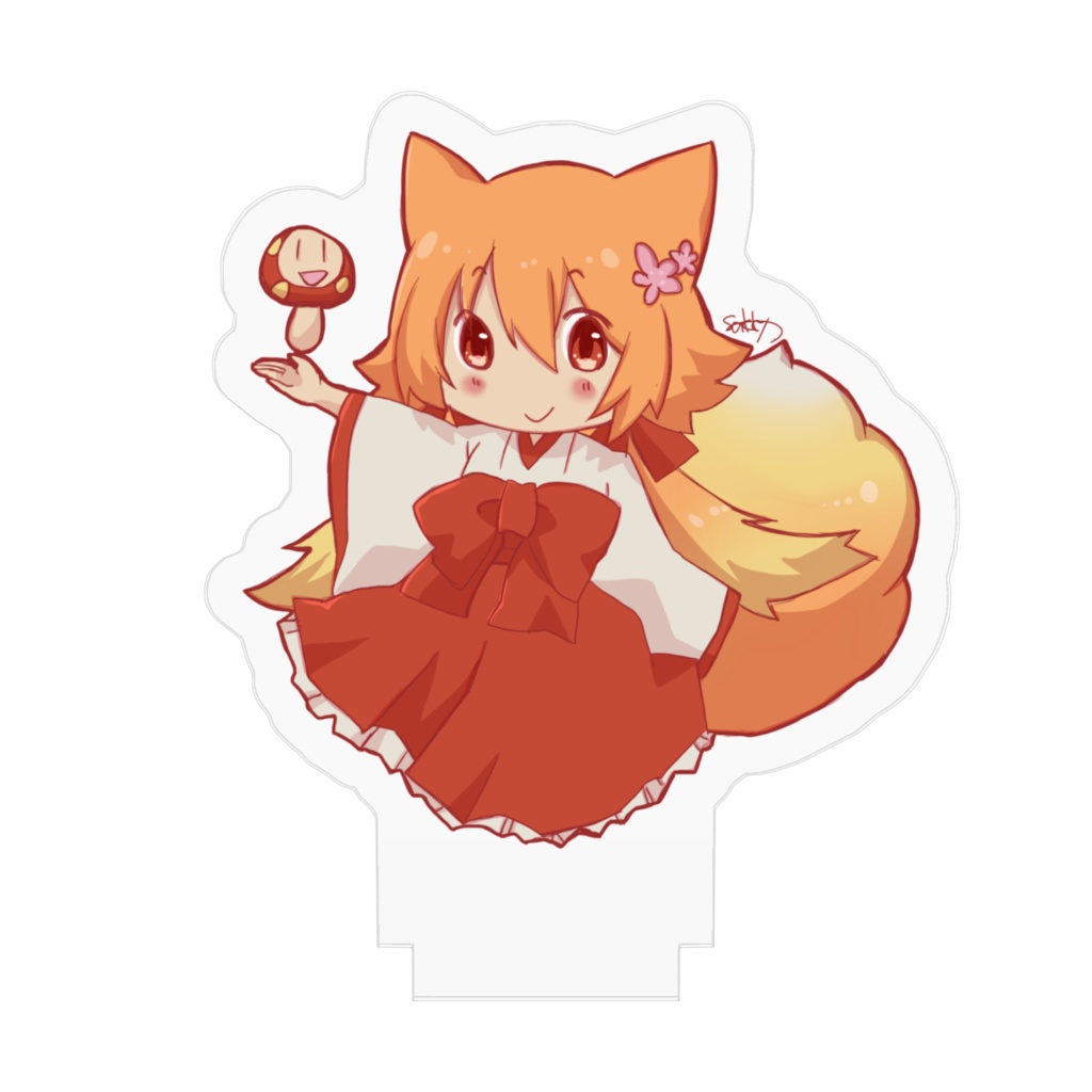 きつねみこアクリルフィギュア