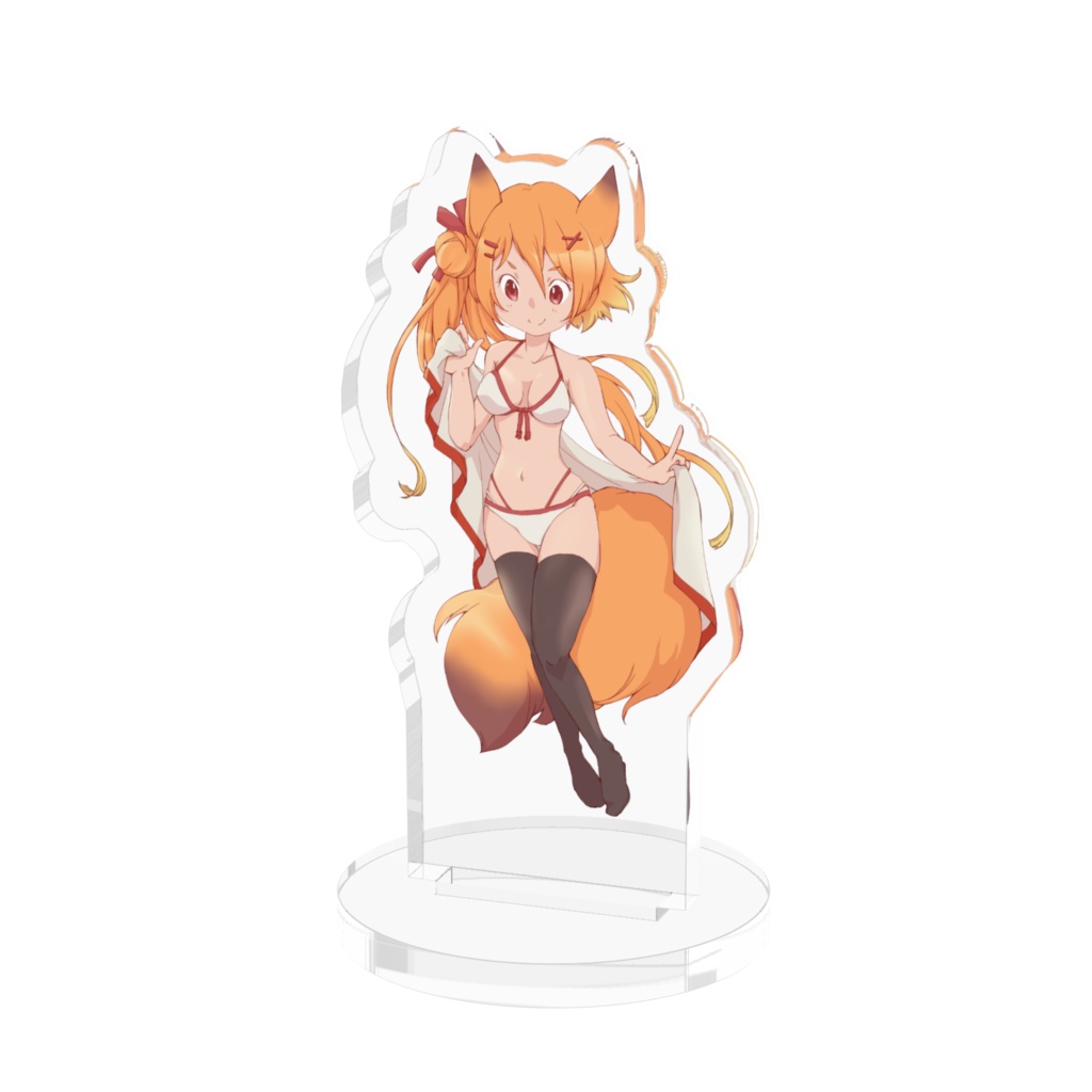 きつねみこアクリルフィギュア水着Ver.