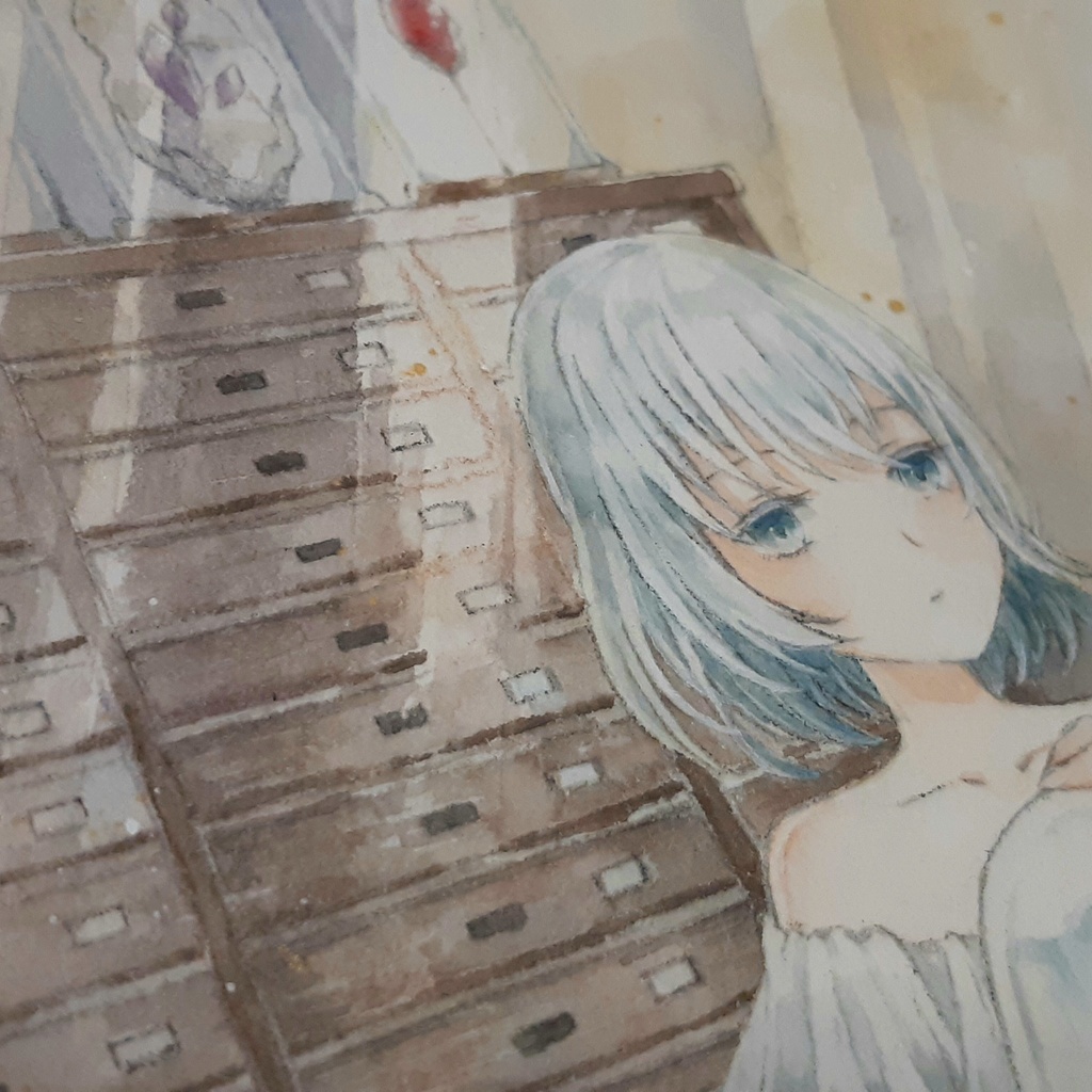 額装原画「青の研究」